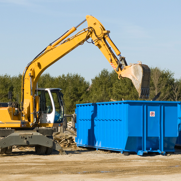 are there any restrictions on where a residential dumpster can be placed in Parkdale